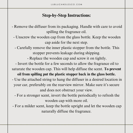 Hanging Car Diffuser Air Freshener | Free Shipping