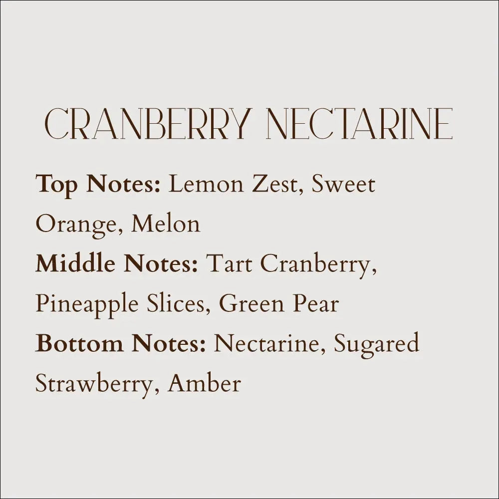 notes description for cranberry nectarine